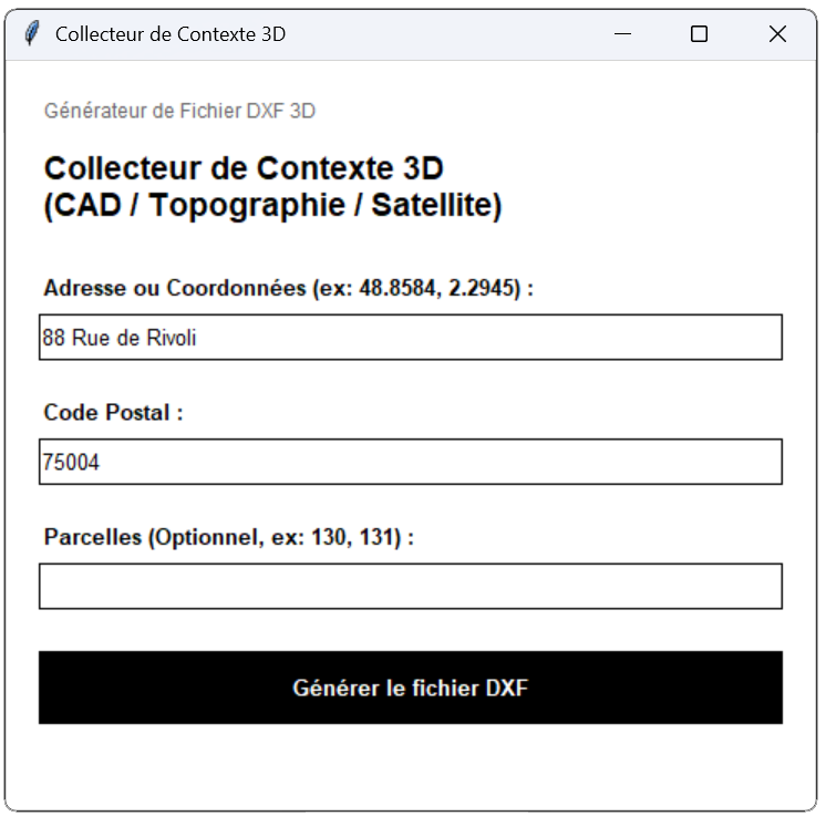 AEC Context Gen GUI Screenshot